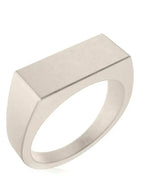 Rectangle Signet Rings (Oxidized) - Maven Couture IncRings