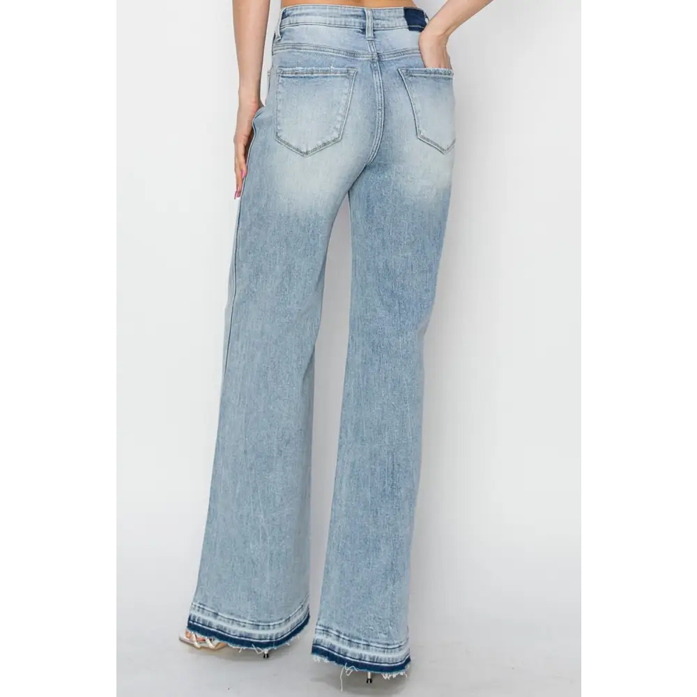 Elevate your wardrobe with risen high rise wide leg jeans in luxury fashion $65.99 high rise wide leg jeans