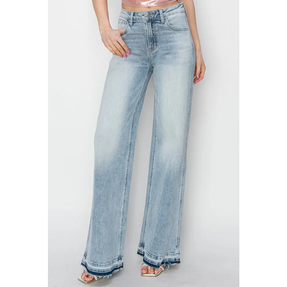 Elevate your wardrobe with risen high rise wide leg jeans in luxury fashion $65.99 high rise wide leg jeans