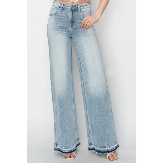 Elevate your wardrobe with risen high rise wide leg jeans in luxury fashion $65.99 high rise wide leg jeans