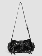 Rivet Embellished Shoulder Bag