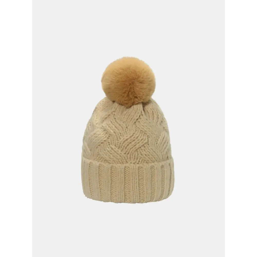 Roll rim cable-knit hat a pinnacle of luxury fashion for women $17.99 1-piece acrylic imported product height 9.1 in,