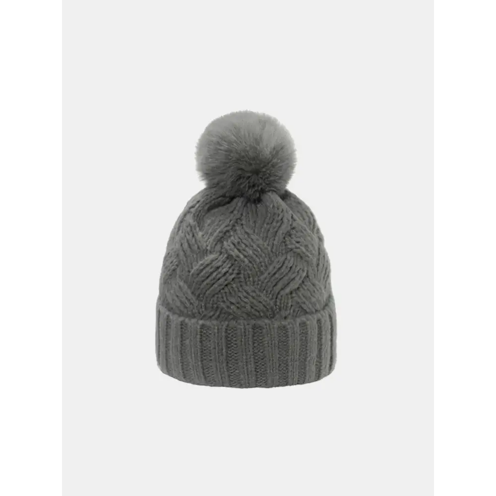 Roll rim cable-knit hat a pinnacle of luxury fashion for women $17.99 1-piece acrylic imported product height 9.1 in,