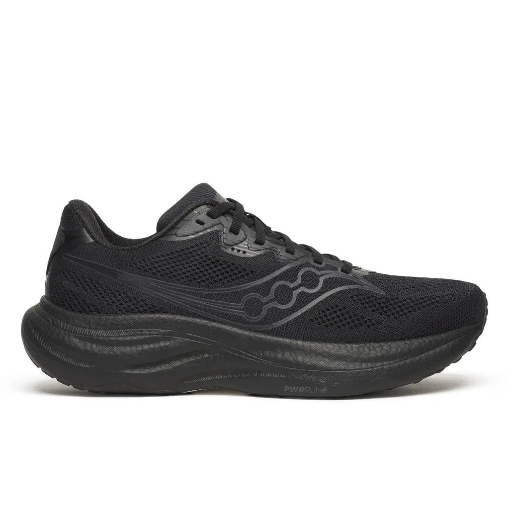 Saucony Men’s Ride 19 Running Shoe - Triple Black / 9 / Medium - Rithum