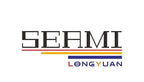 SEAMI Longyuan logo with black text and red, yellow, blue horizontal lines beneath brand name