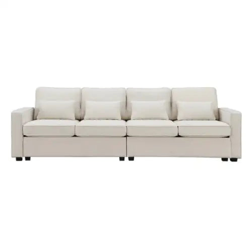 Seater modern linen sofa for luxurious living redefined $680.99 elevate your living space with the luxelife 4-seater