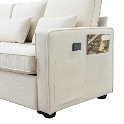 Seater modern linen sofa for luxurious living redefined $680.99 elevate your living space with the luxelife 4-seater