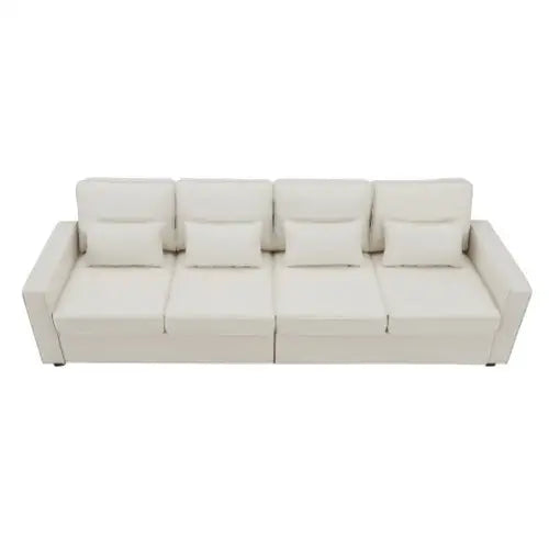 Seater modern linen sofa for luxurious living redefined $680.99 elevate your living space with the luxelife 4-seater