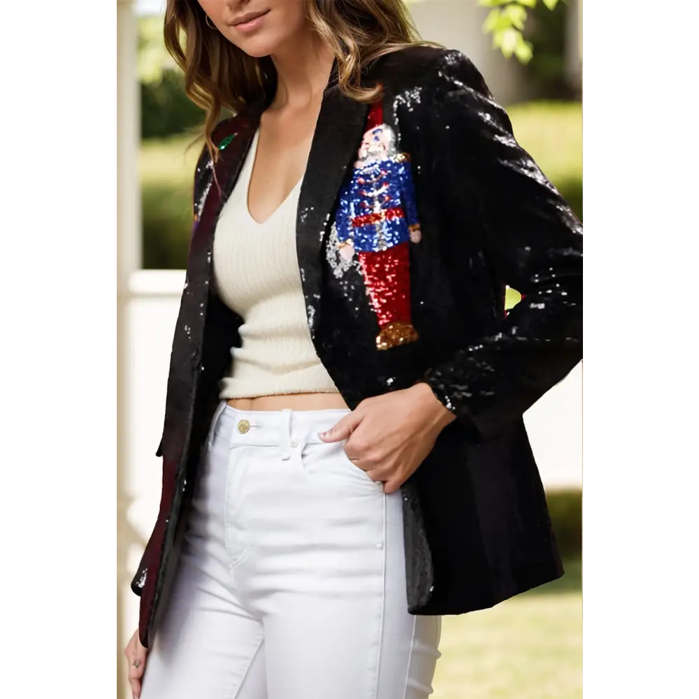 Elevate elegance with the buttoned sequin top in luxury fashion for women $45.84 this exquisite piece boasts a buttoned