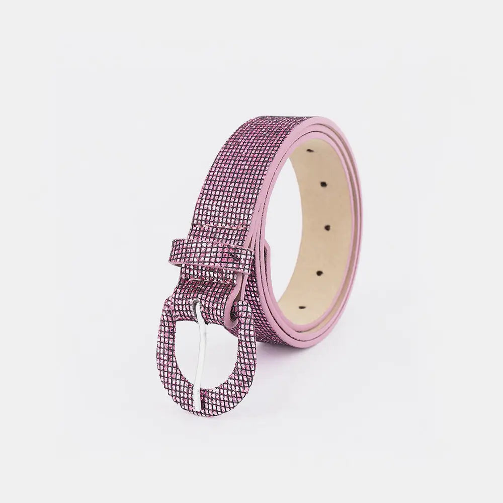 Dazzling sequin pu leather belt for luxury fashion enthusiasts $12.99 1-piece pu imported product length 36.2 in length