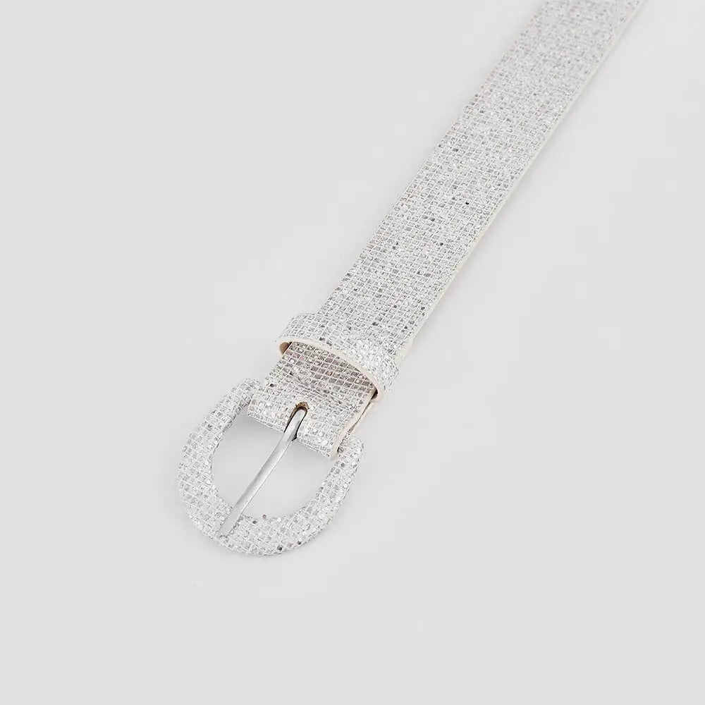 Dazzling sequin pu leather belt for luxury fashion enthusiasts $12.99 1-piece pu imported product length 36.2 in length