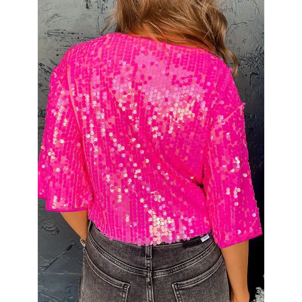 Timeless designer clothing in sequin opaque luxury fashion for women $33 adorned with eye-catching sequins that add