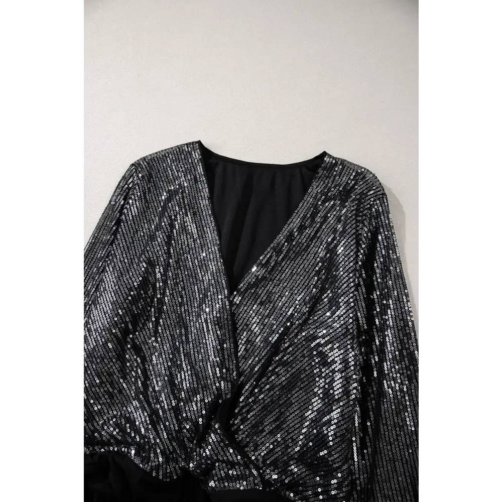 Radiant elegance sequin bodysuit for luxury fashion enthusiasts $36.99 experience the allure of sparkling sequin