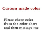 Custom color choice instruction text in black and red font on white background for Sexy White Wedding Dresses