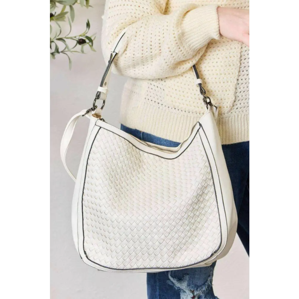 Shomico elegant weaved vegan leather handbag for luxury fashion women $64 this exquisite handbag exudes unparalleled