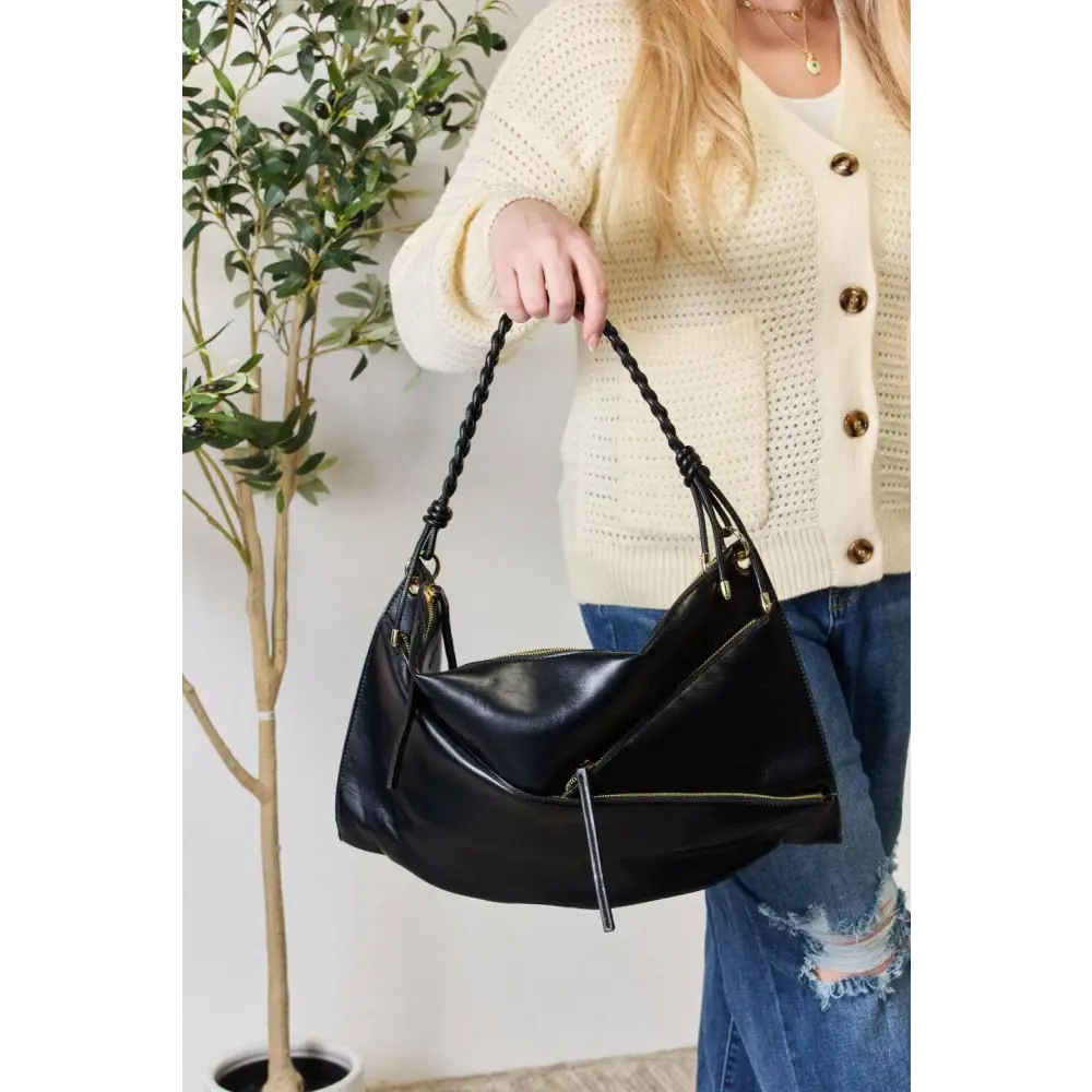 Elegant shomico zipper detail shoulder bag in luxury fashion for women $54 this exquisite bag features a beautifully