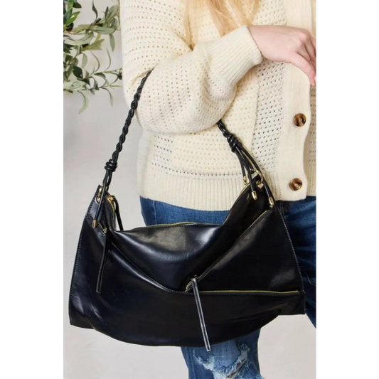 Elegant shomico zipper detail shoulder bag in luxury fashion for women $54 this exquisite bag features a beautifully