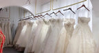 Short Wedding Dress collection featuring white and ivory lace and tulle fabrics with various strapless and sweetheart neck designs