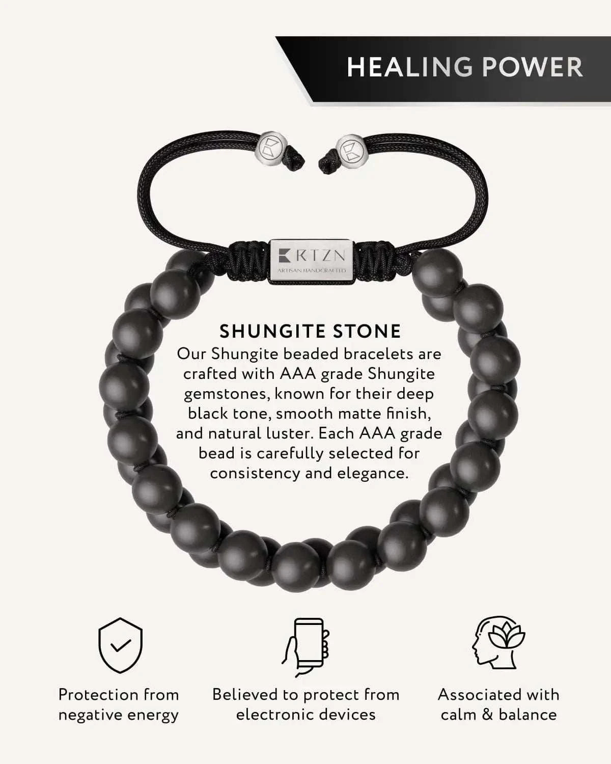 Shungite EMF Protection Bracelet - Morocco - Maven Couture IncBeaded Bracelet