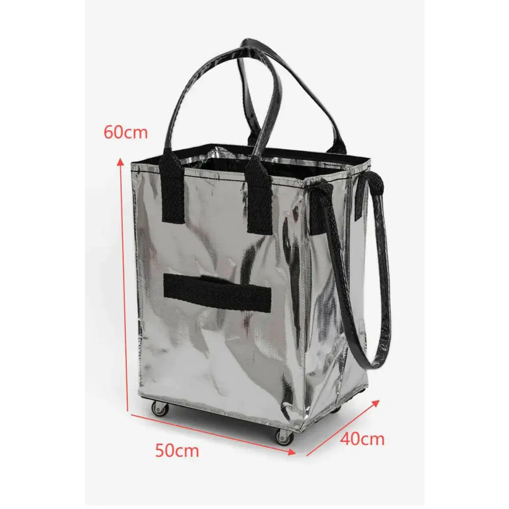 Luxurious silvery tote bags for timeless designer fashion $206.02 weaving material - embrace elegance with the silvery