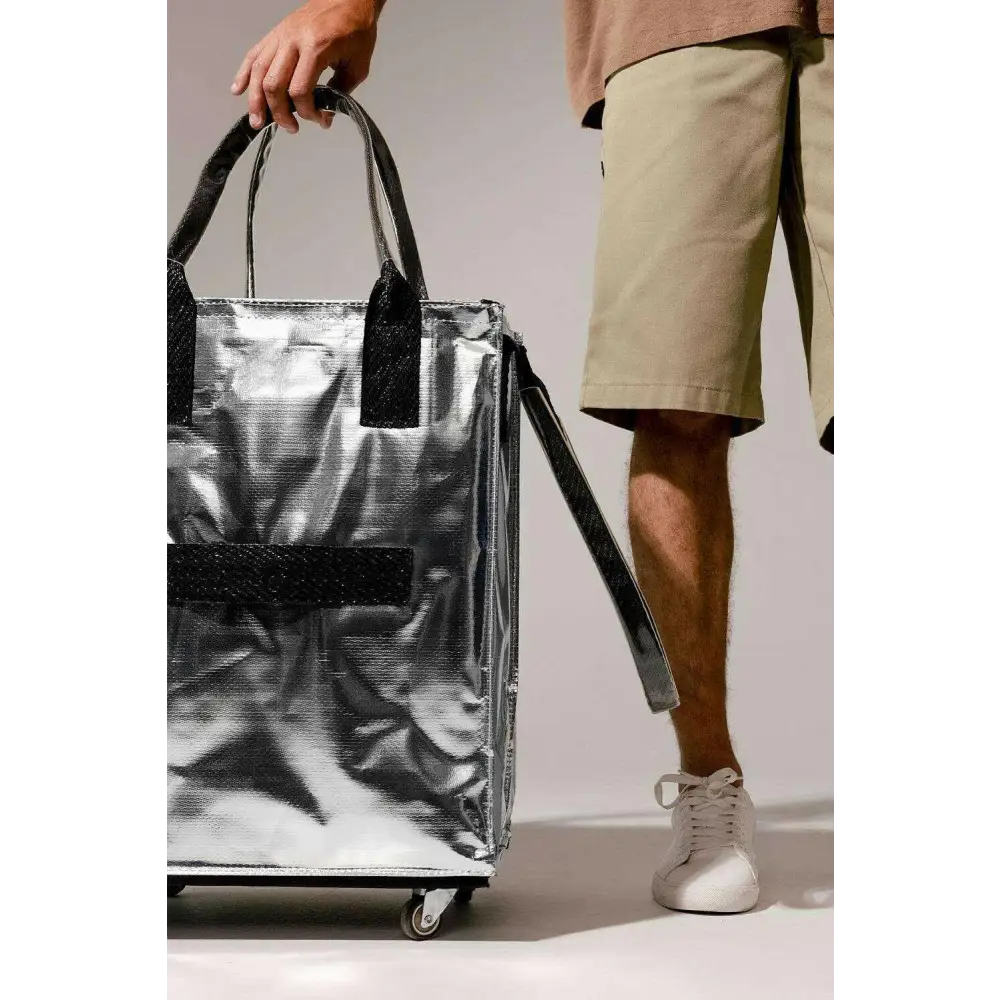 Luxurious silvery tote bags for timeless designer fashion $206.02 weaving material - embrace elegance with the silvery