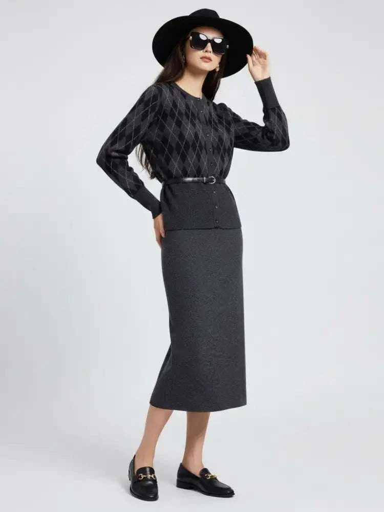 Skirt and Jacket Set UPPER EAST SIDE NYFW New Colecction BYMANYC ® New York