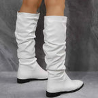 Slouchy Block Heel Boots