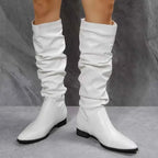 Slouchy Block Heel Boots