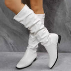 Slouchy Block Heel Boots