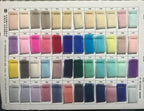Smileven Princess Wedding Dress tulle fabric color swatches in various shades including pink, blue, green, yellow, and purple