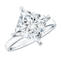 Solitaire 5 Carat Princess Cut Lab Grown Diamond Huge Engagement Ring with IGI Certificate