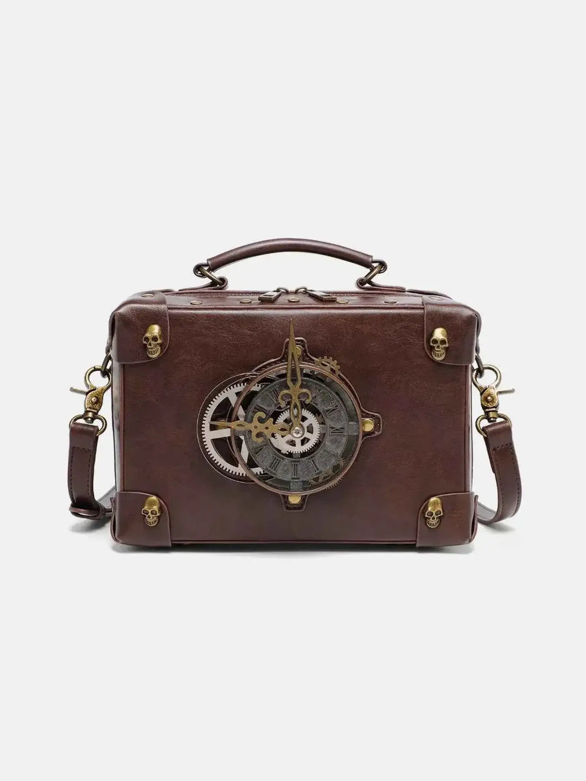 Steampunk Clockwork Design Crossbody Bag