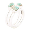 Sterling Silver Blue Turquoise Stackable Ring - Maven Couture IncRings