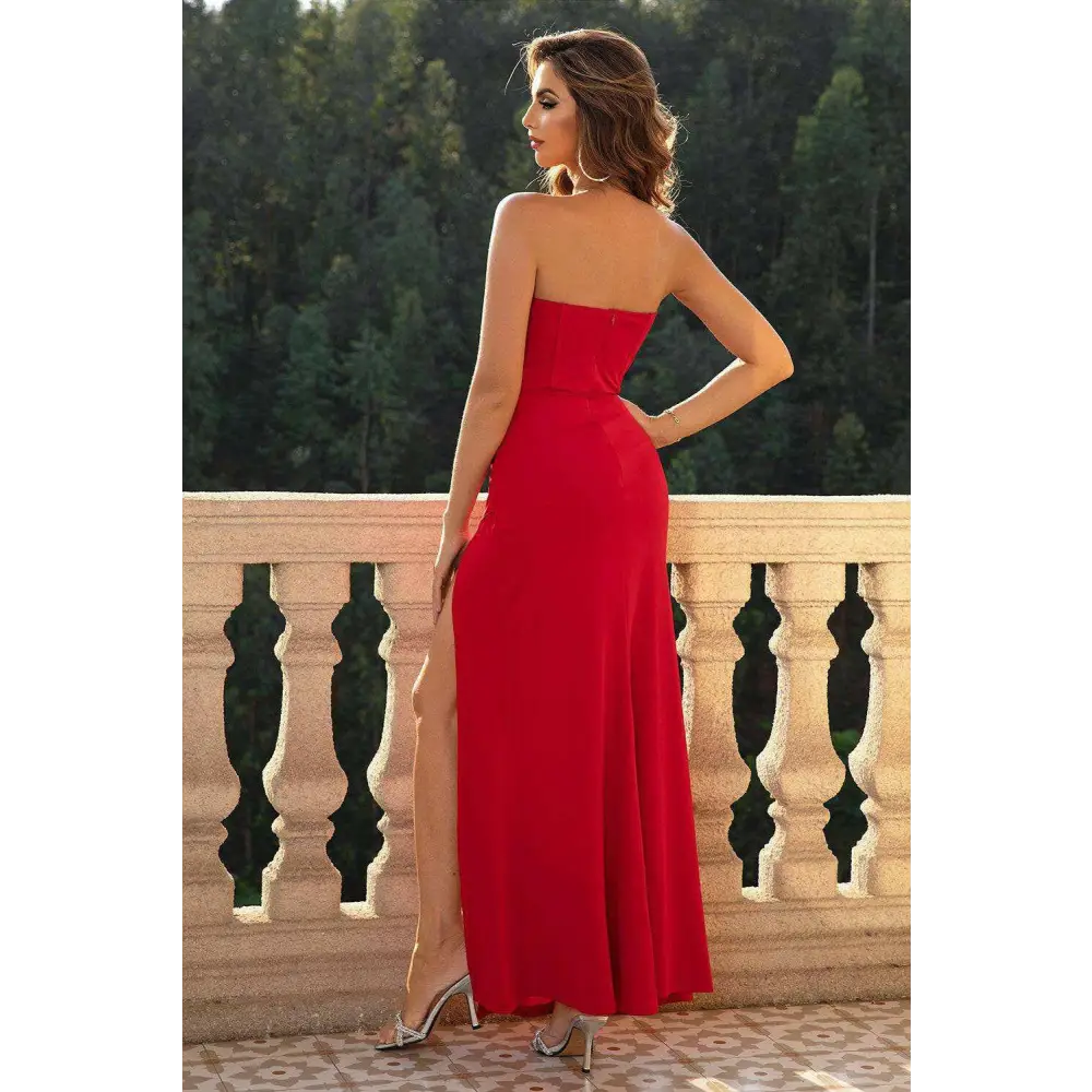 Elevate your wardrobe with timeless designer clothing from embrace elegance $43 split opaque slightly stretchy