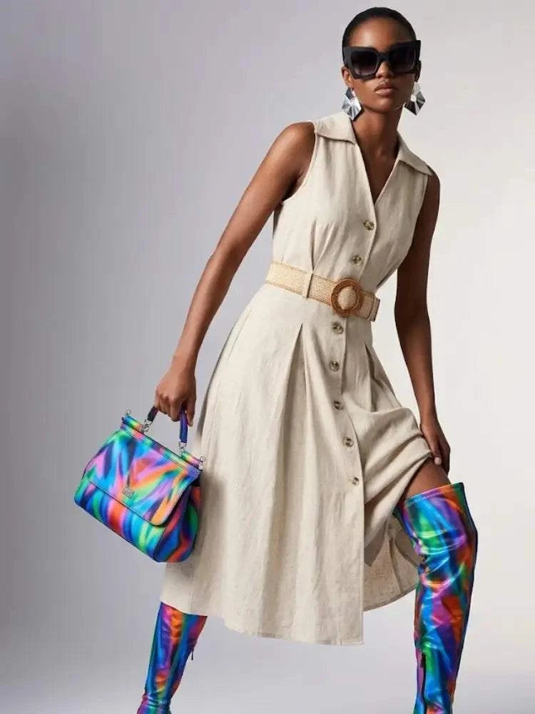 Summer Dress Woman BYMANYC ® New York SoHo Satin - High-End Cocktail Slip Dress