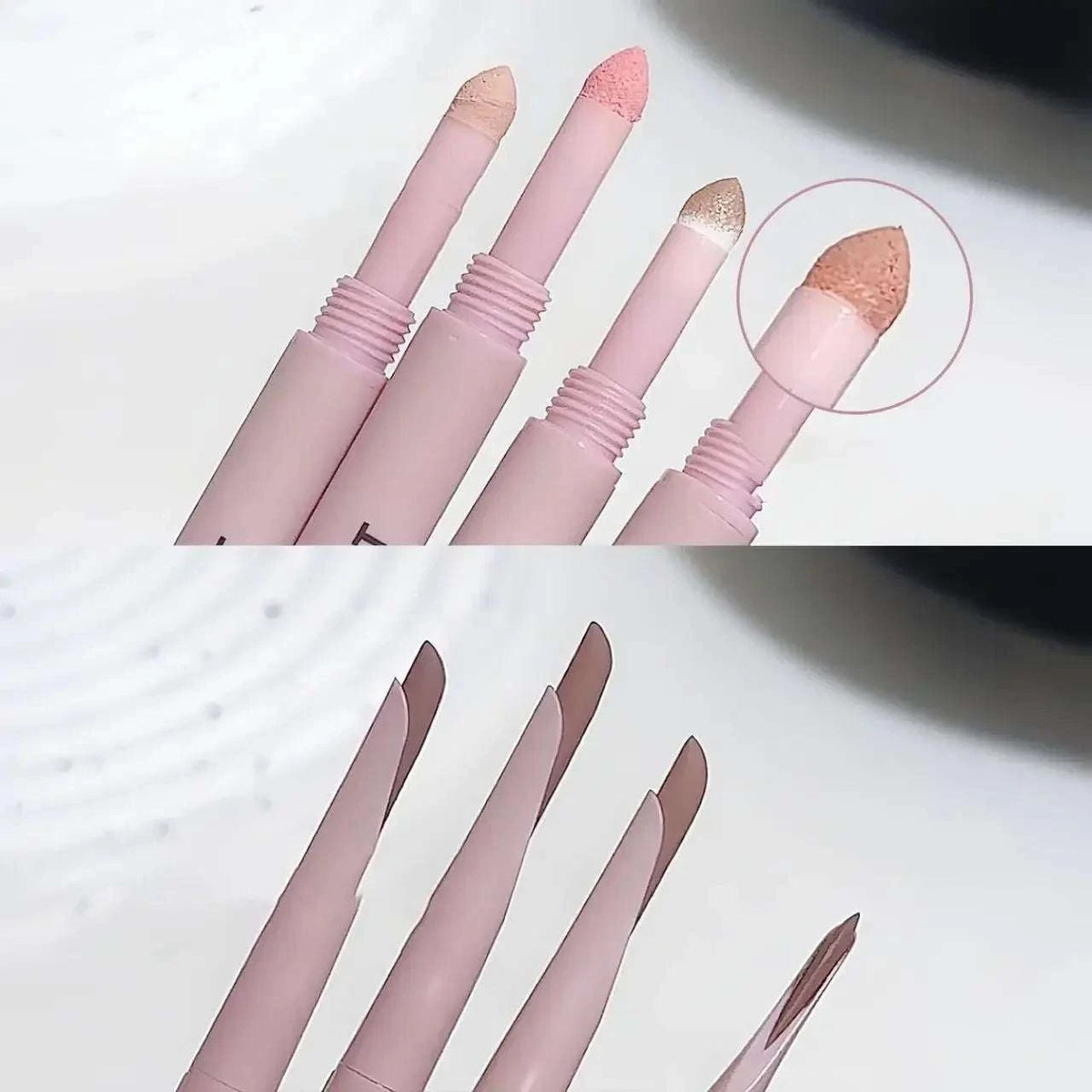 Sweetmint Meniscus Double-ended Silkworm Eyeliner Shadow Highlight Naturally Brightening Long-lasting Eye Makeup Two-in-One