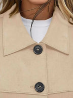 Tailored Jackets and Statement Coats: Button-Down Cropped Jacket