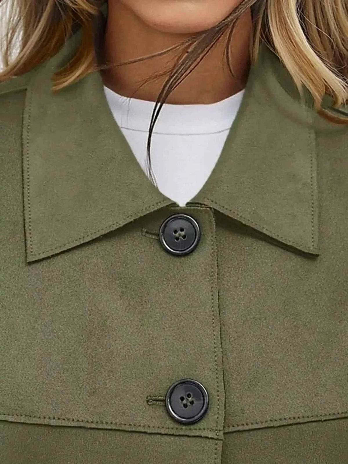Tailored Jackets and Statement Coats: Button-Down Cropped Jacket