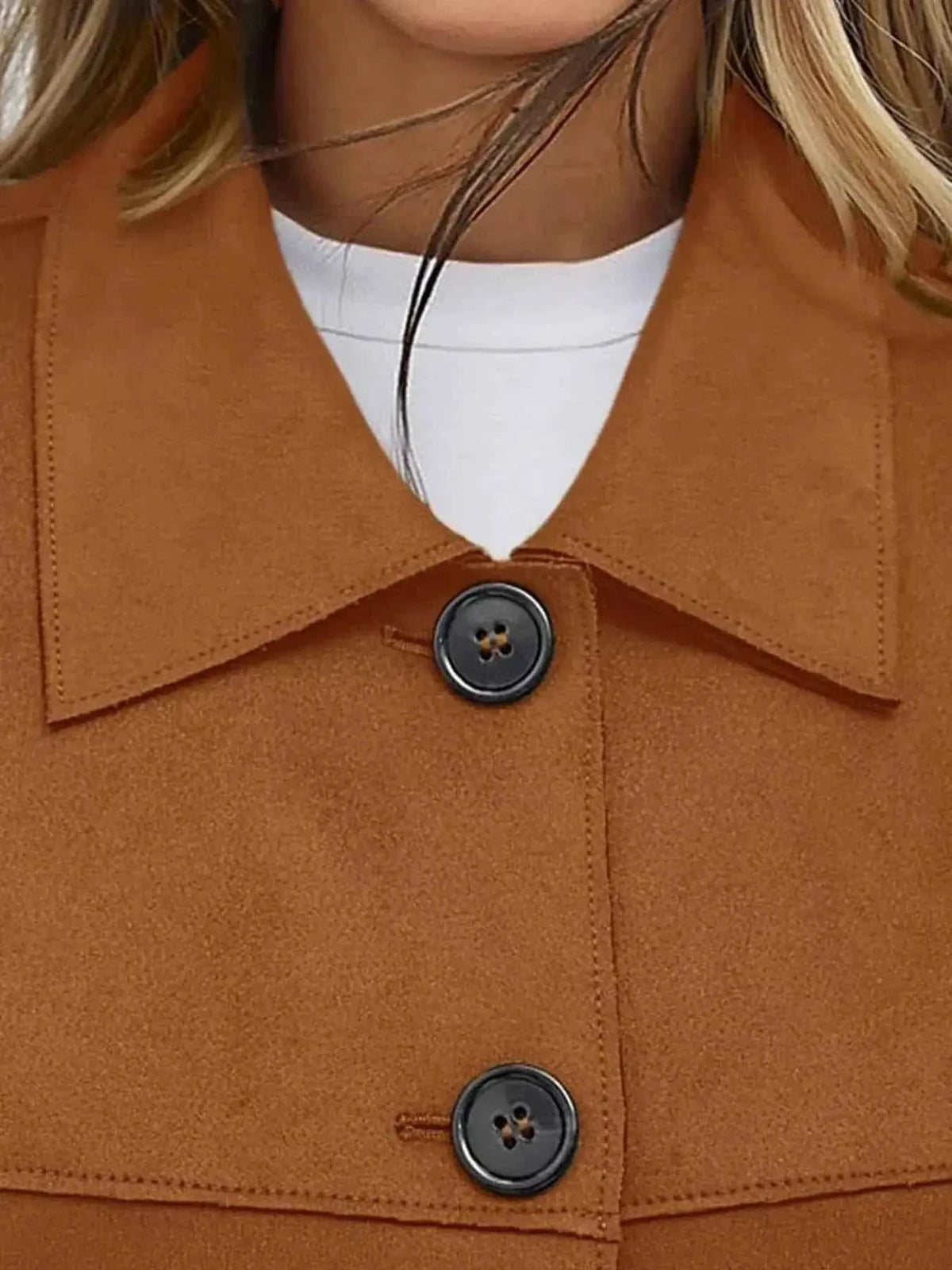 Tailored Jackets and Statement Coats: Button-Down Cropped Jacket