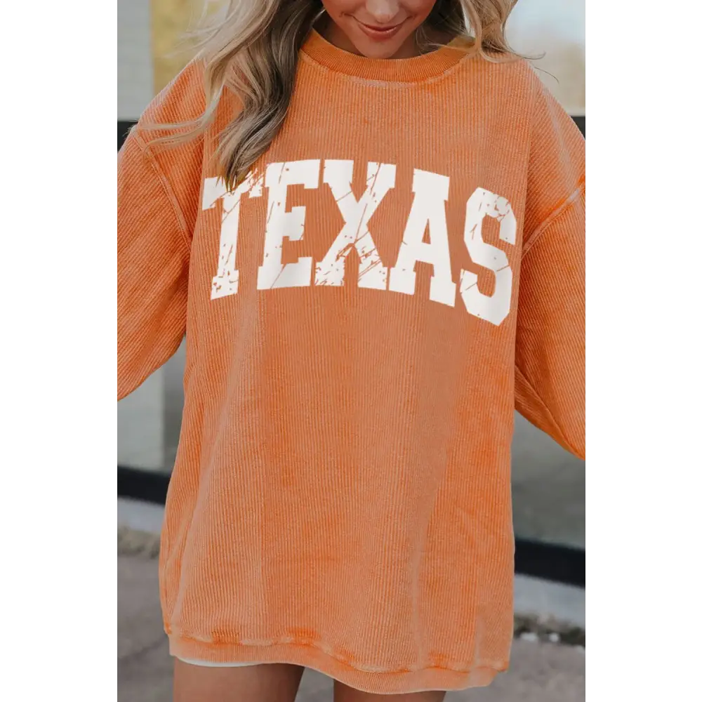 Elevate your wardrobe with the texas round neck luxury sweatshirt $39.99 this garment boasts a timeless, basic style,