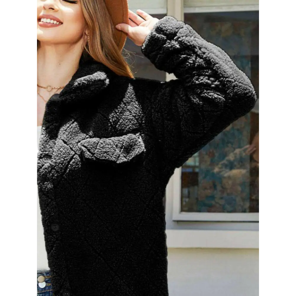 Dropped shoulder coat elevates luxury fashion for women effortlessly $45 delight in the sophistication of our pocketed