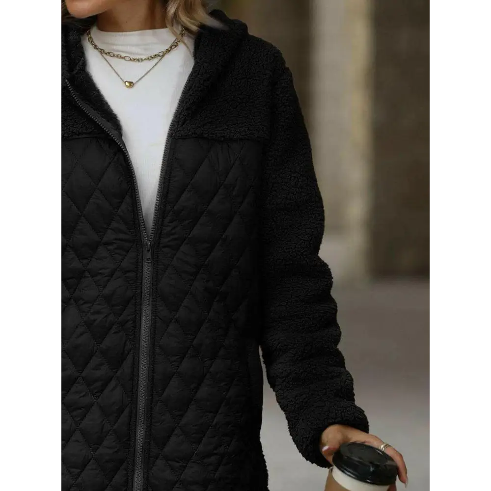 Chic elegant long sleeve hooded coat in luxury fashion for woman $45.20 basic style, offering a timeless and versatile