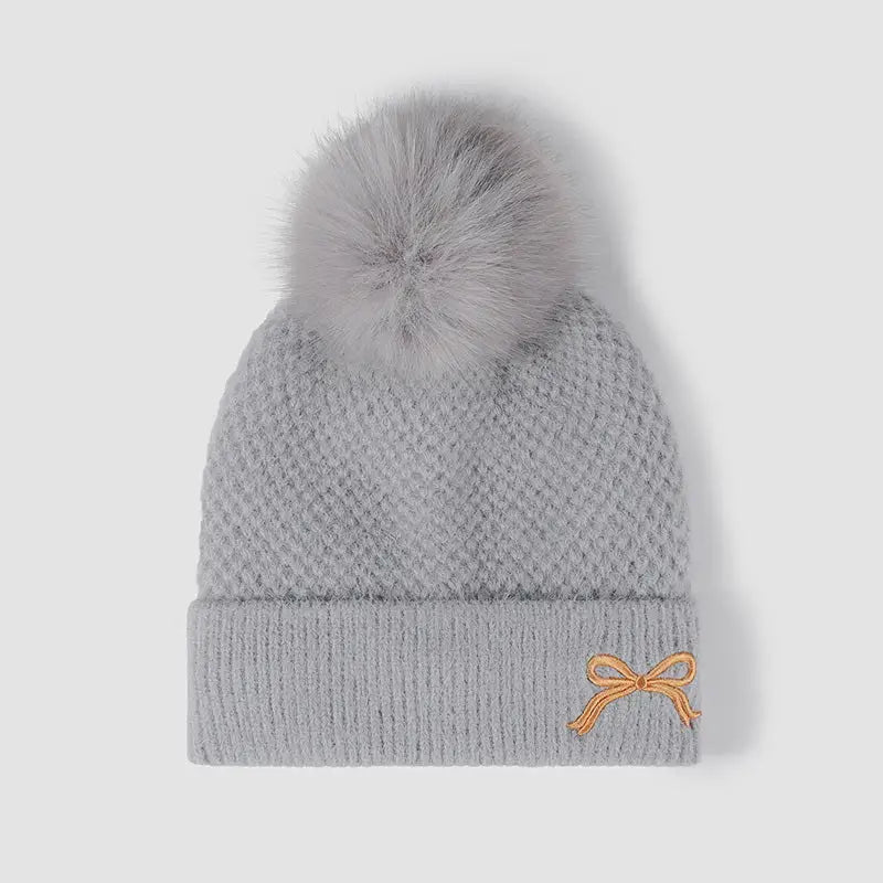 Elevate your winter style with maven couture’s luxury knit hat $20.99 1-piece imitation rabbit fur made imported