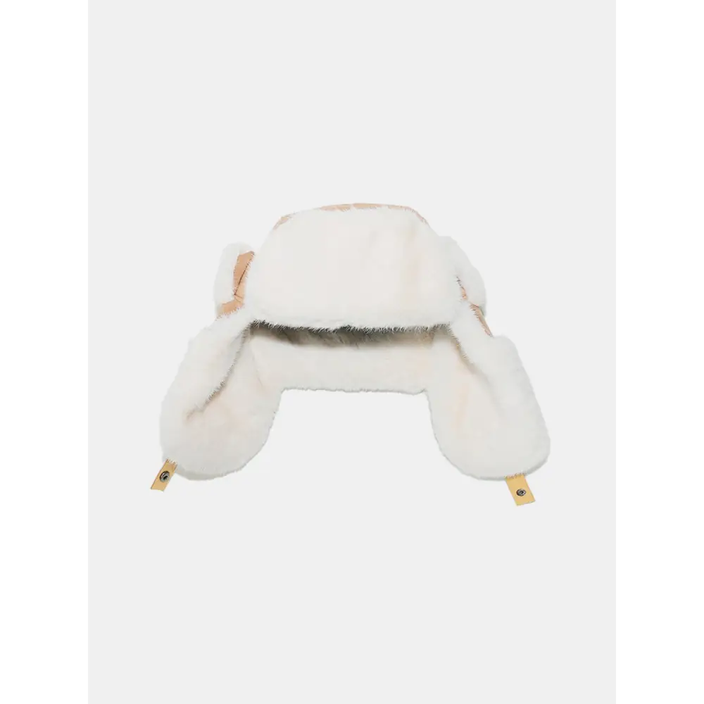 Luxurious thermal fuzzy earmuffs winter hat for exclusive style $23.99 1-piece acrylic, polyester. Faux suede imported