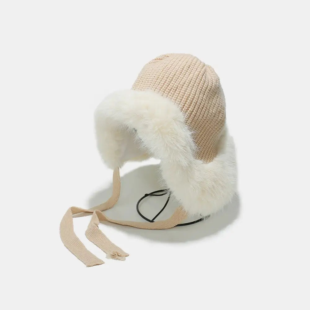 Elevate your wardrobe with the thermal tied fuzzy winter hat $22.99 1-piece acrylic, polyester imported product