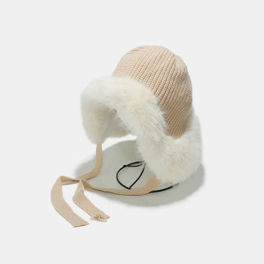 Elevate your wardrobe with the thermal tied fuzzy winter hat $22.99 1-piece acrylic, polyester imported product