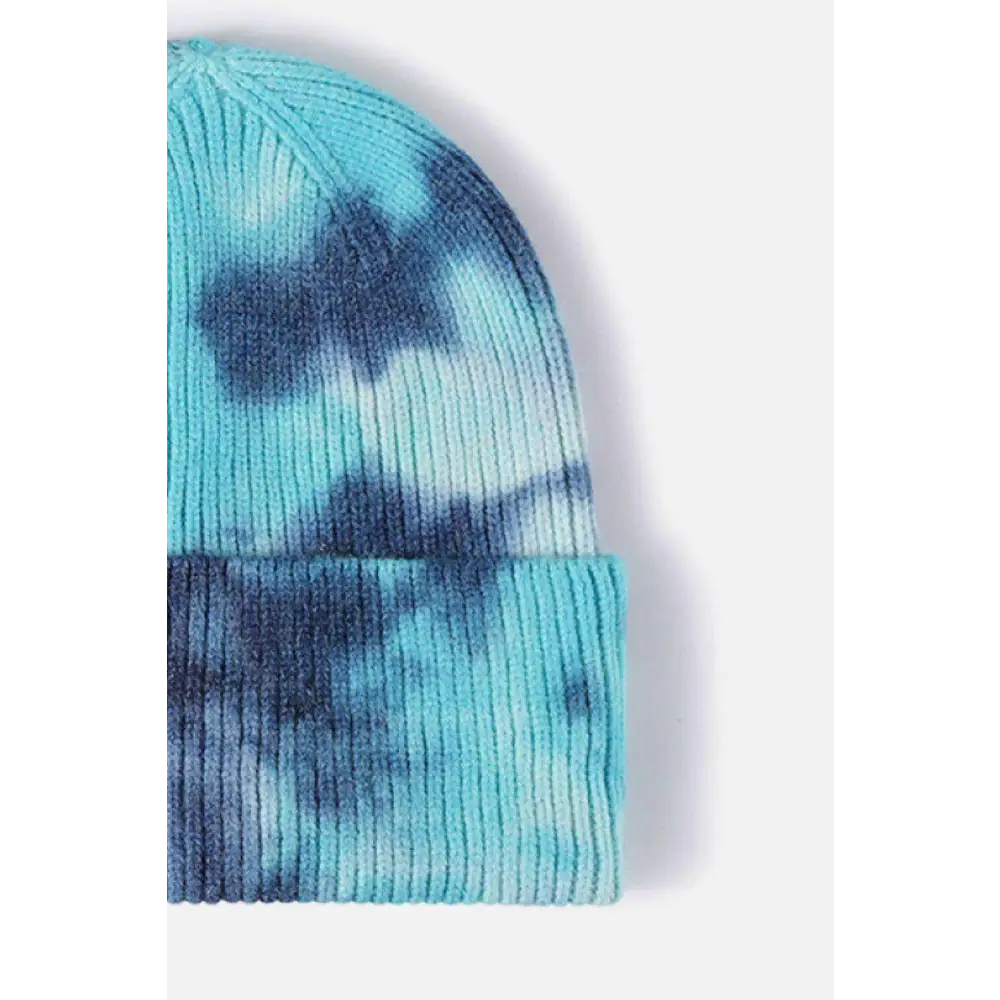 Elevate your look with the luxury tie-dye beanie for women $13 picture flat lay, highlighting the exquisite details