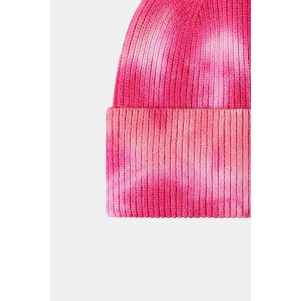 Elevate your look with the luxury tie-dye beanie for women $13 picture flat lay, highlighting the exquisite details