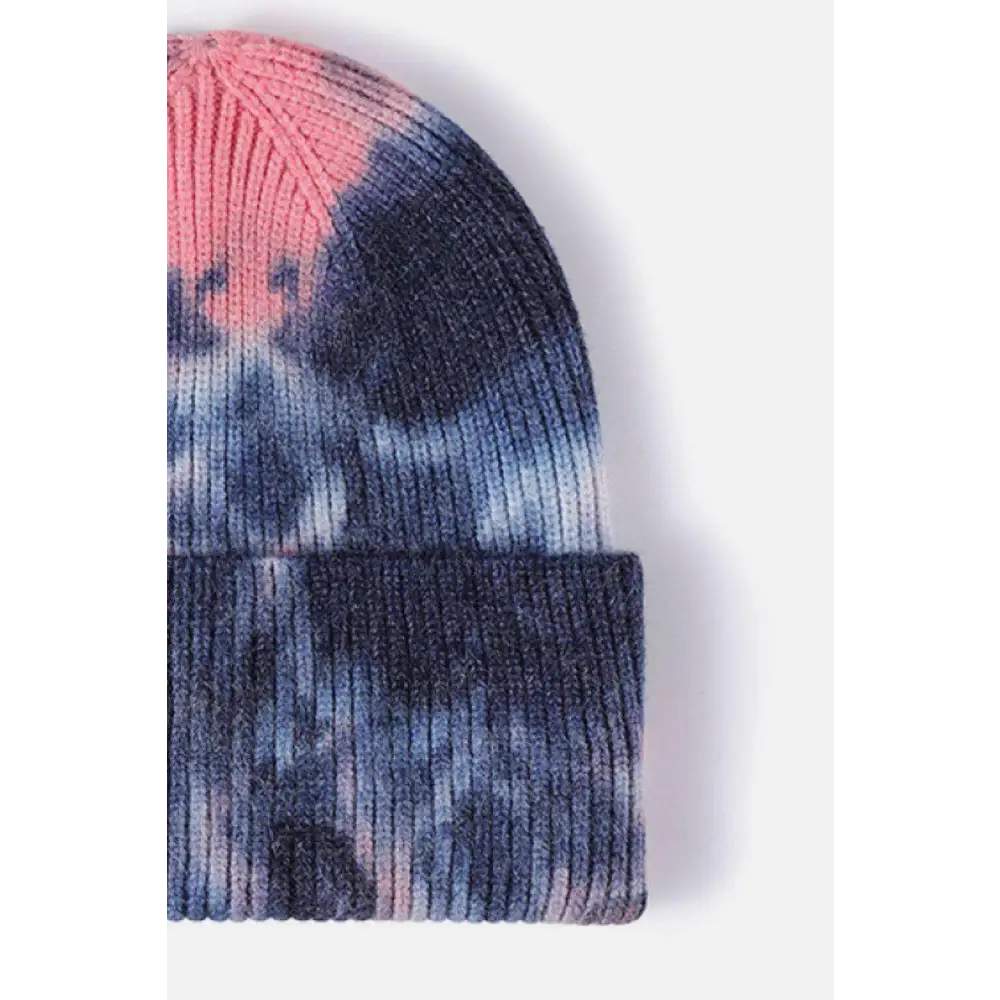 Elevate your look with the luxury tie-dye beanie for women $13 picture flat lay, highlighting the exquisite details