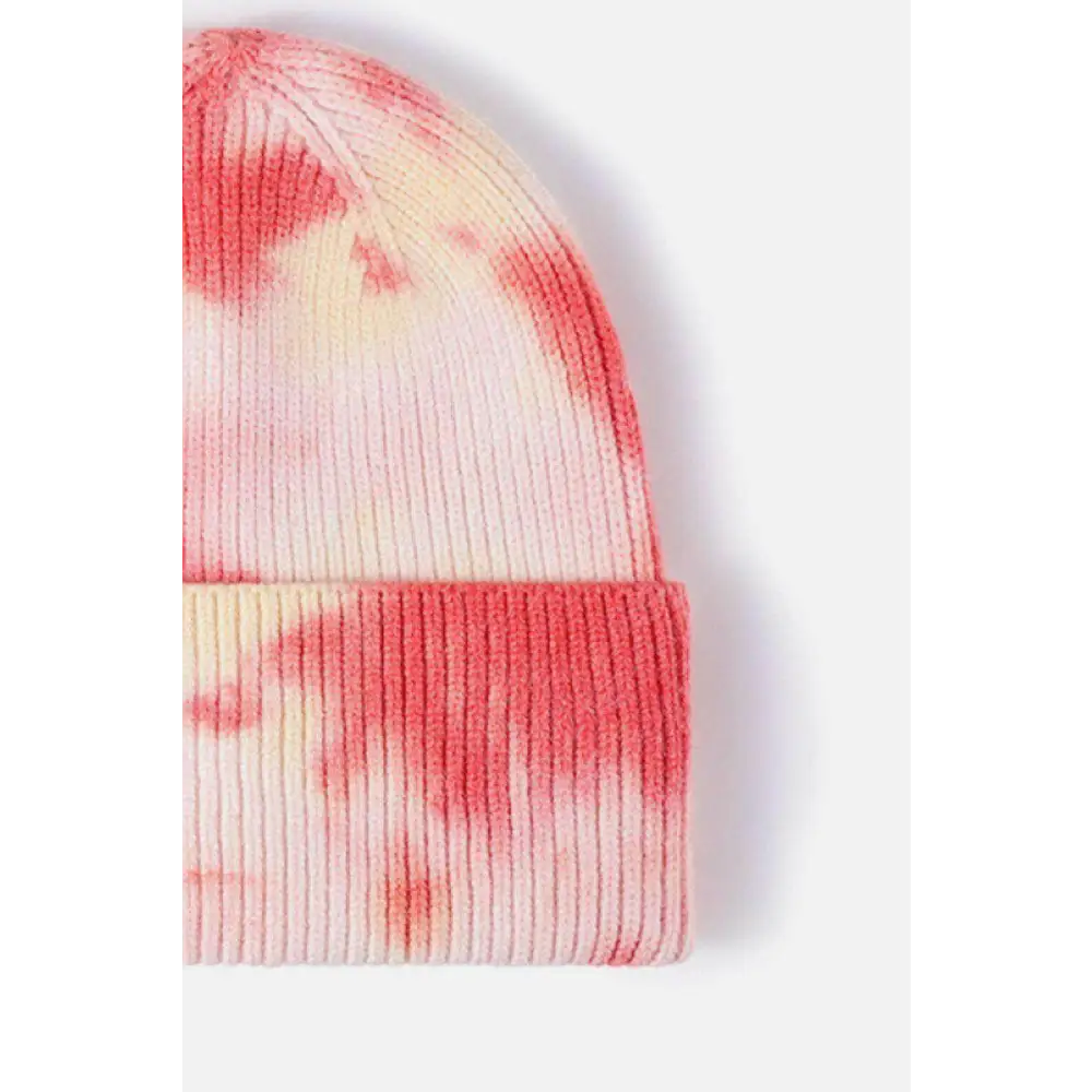 Elevate your look with the luxury tie-dye beanie for women $13 picture flat lay, highlighting the exquisite details